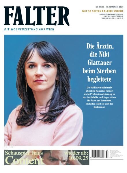 Falter Magazin – 10 September 2025 Cover