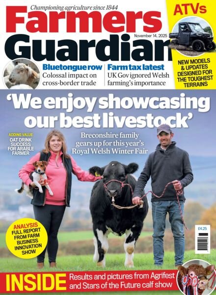 Farmers Guardian – 14 November 2025 Cover