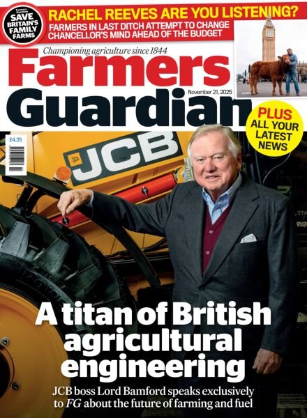 Farmers Guardian – 21 November 2025 Cover
