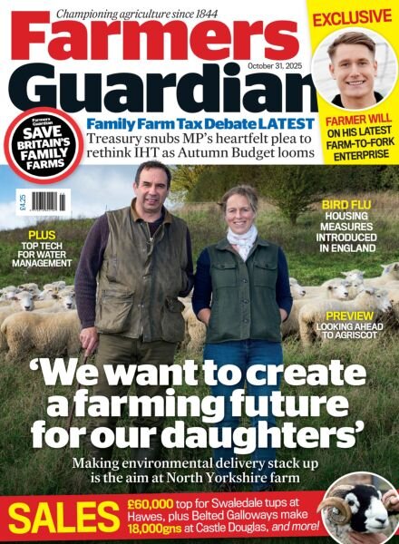 Farmers Guardian – 30 October 2025 Cover