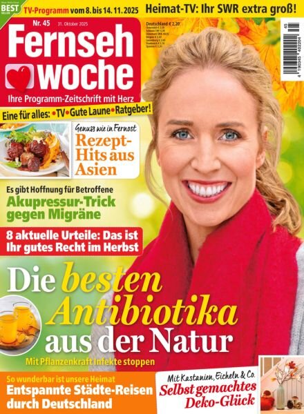 Fernsehwoche – 31 Oktober 2025 Cover