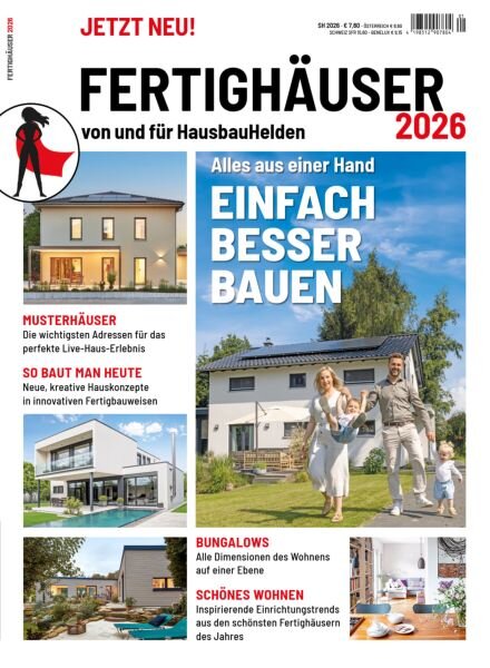 Fertighauser Magazin – Ausgabe 2026 Cover