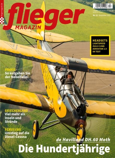 Fliegermagazin – Dezember 2025 Cover