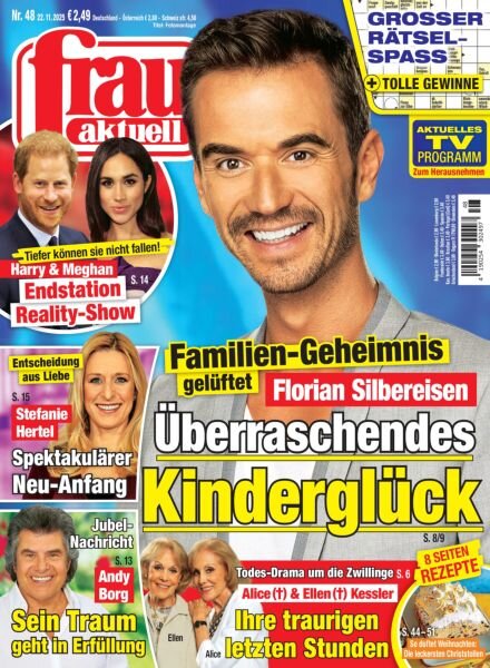frau aktuell – 22 November 2025 Cover
