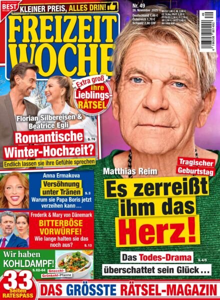 Freizeitwoche – 26 November 2025 Cover
