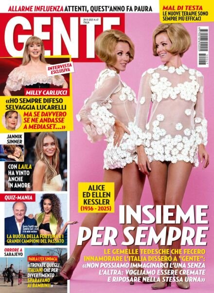 Gente Italia – 29 Novembre 2025 Cover