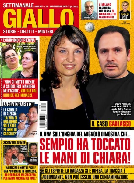Giallo – 19 Novembre 2025 Cover