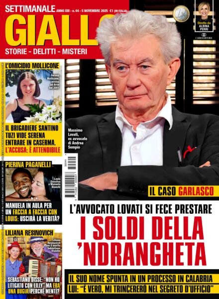 Giallo – 5 Novembre 2025 Cover