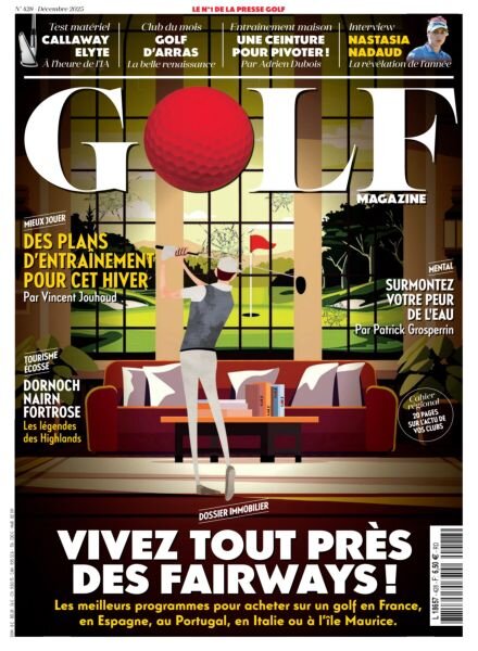 Golf Magazine France – Decembre 2025 Cover