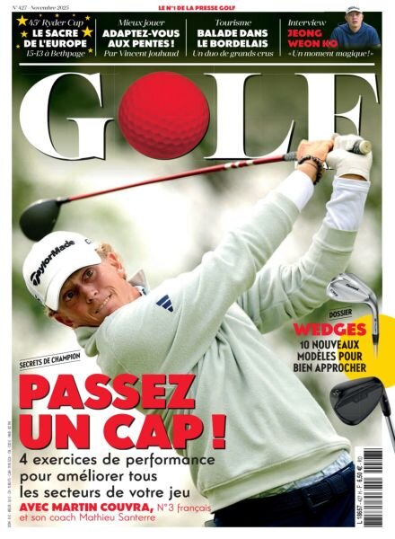 Golf Magazine France – Novembre 2025 Cover