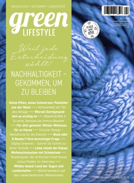 greenLIFESTYLE – November-Dezember 2025 Cover