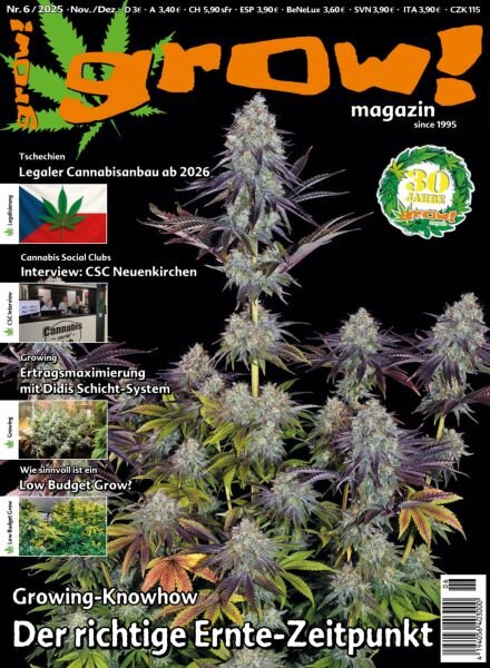 Grow! Magazin – November-Dezember 2025 Cover