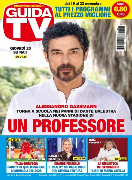 GuidaTV – 11 Novembre 2025 Cover