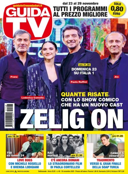 GuidaTV – 18 Novembre 2025 Cover