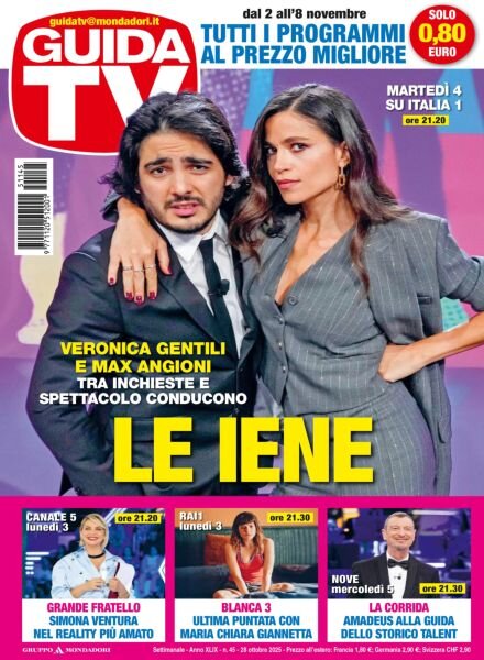 GuidaTV – 28 Ottobre 2025 Cover