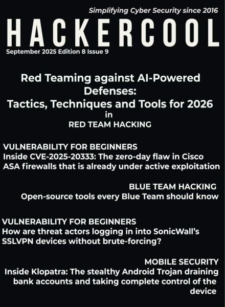 Hackercool – September 2025 Cover