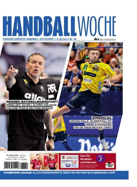 Handballwoche – 28 Oktober 2025 Cover