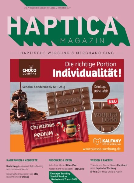 Haptica Magazin – Dezember 2025-Januar 2026 Cover