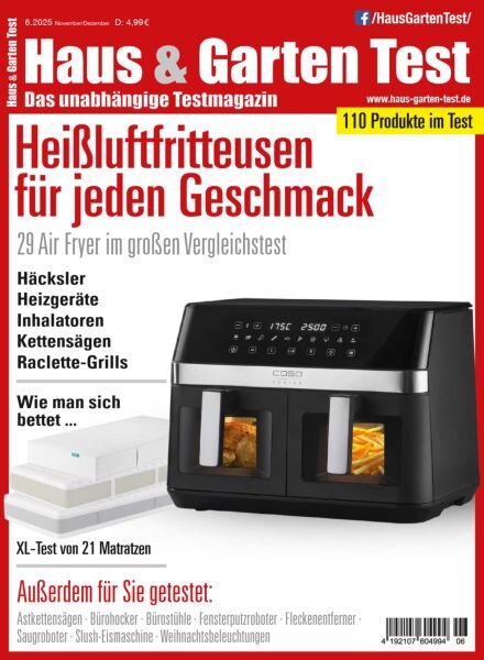 Haus & Garten Test – November-Dezember 2025 Cover