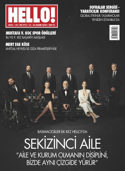 Hello! Turkiye – 16 Kasim 2025 Cover