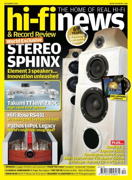 Hi-Fi News – December 2025 Cover