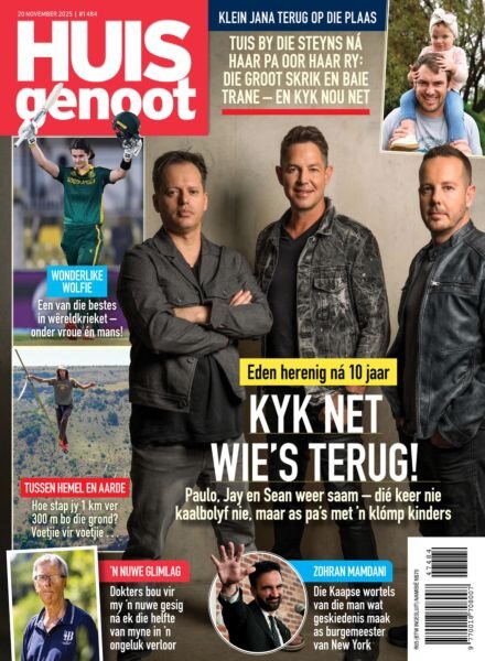 Huisgenoot – 20 November 2025 Cover