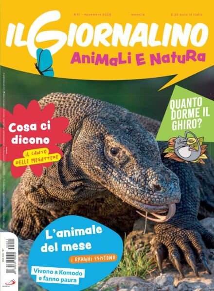 Il Giornalino Animali e Natura – Novembre 2025 Cover