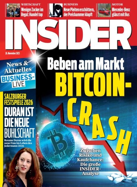 Insider Austria – 26 November 2025 Cover