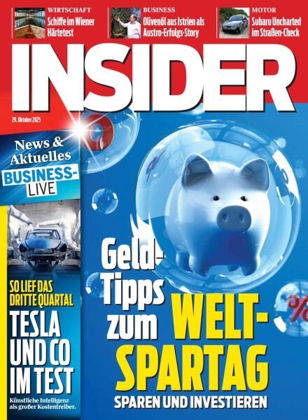 Insider Austria – 29 Oktober 2025 Cover
