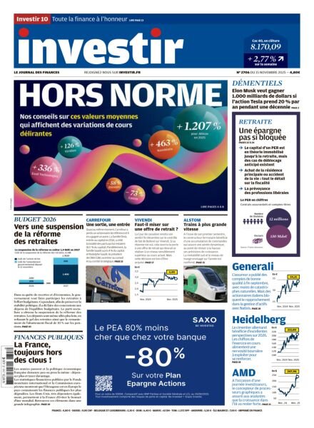 Investir – 15 Novembre 2025 Cover