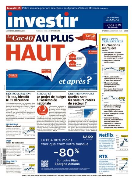 Investir – 25 Octobre 2025 Cover