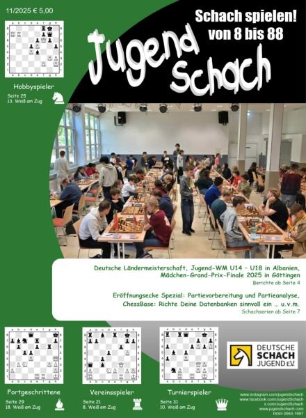 JugendSchach – November 2025 Cover