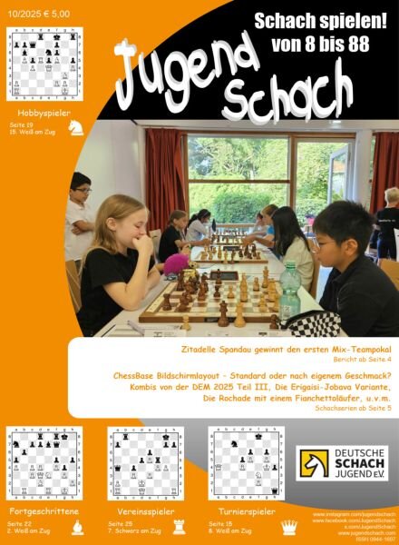 JugendSchach – Oktober 2025 Cover