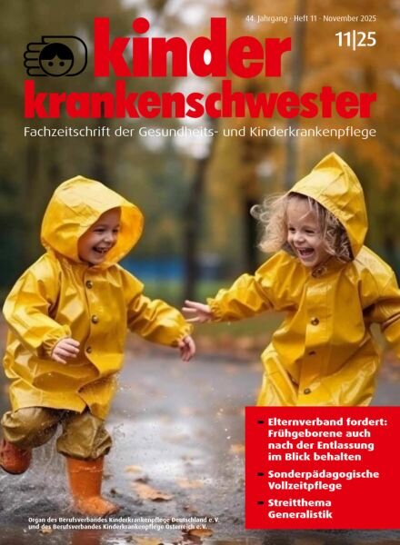 Kinderkrankenschwester – November 2025 Cover