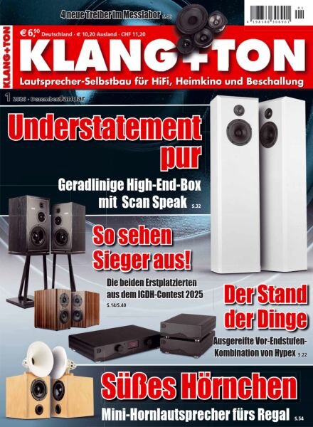 Klang+Ton – Dezember 2025 – Januar 2026 Cover