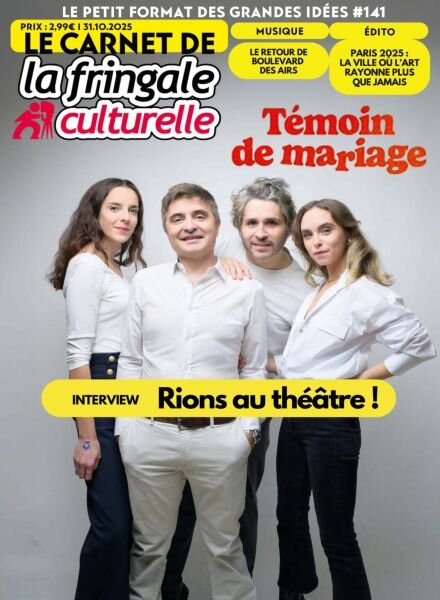 Le Carnet de La Fringale Culturelle – 31 Ottobre 2025 Cover