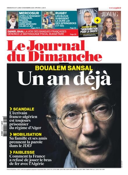 Le Journal du dimanche – 10 Novembre 2025 Cover