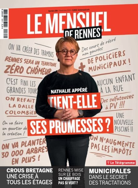 Le Mensuel de Rennes – Novembre 2025 Cover