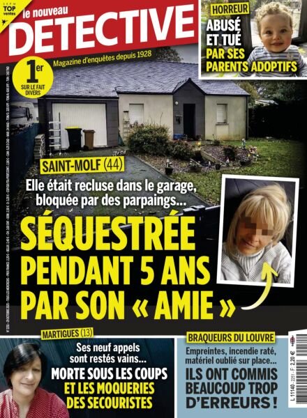 Le Nouveau Detective – 29 Octobre 2025 Cover