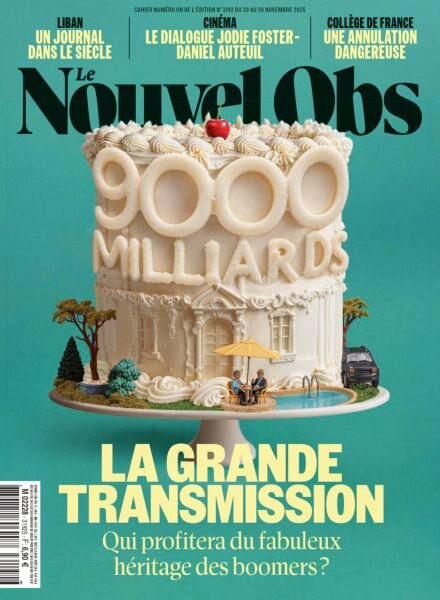Le Nouvel Obs – 20 Novembre 2025 Cover