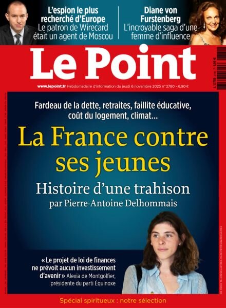 Le Point – 6 Novembre 2025 Cover