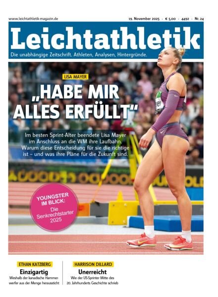 Leichtathletik – 19 November 2025 Cover