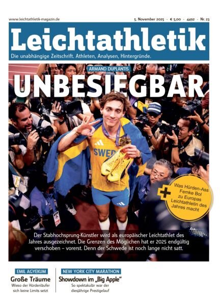 Leichtathletik – 5 November 2025 Cover