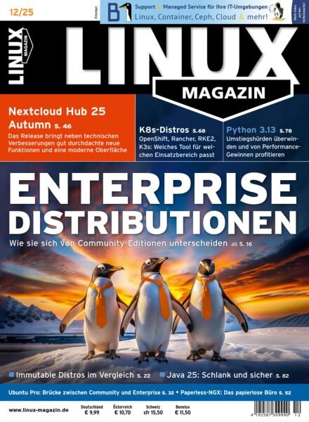 Linux-Magazin – Dezember 2025 Cover