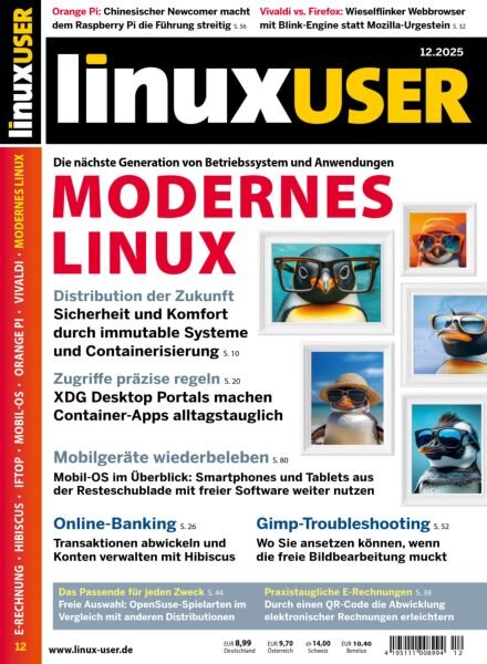 LinuxUser – Dezember 2025 Cover