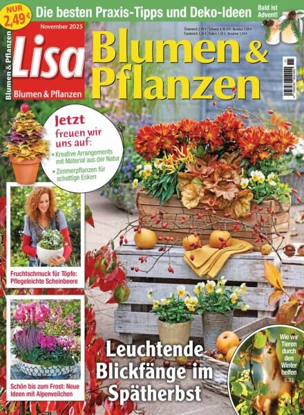 Lisa Blumen & Pflanzen – November 2025 Cover