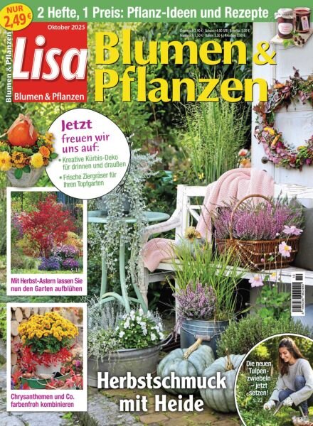 Lisa Blumen & Pflanzen – Oktober 2025 Cover
