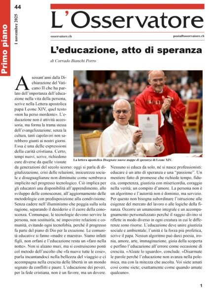 L’Osservatore – 1 Novembre 2025 Cover