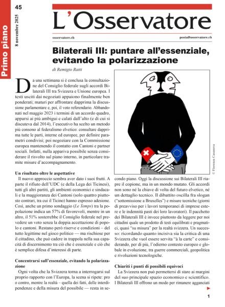 L’Osservatore – 8 Novembre 2025 Cover