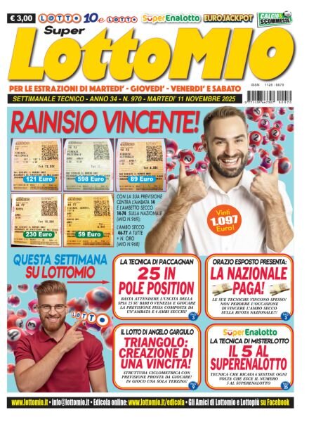 Lottomio del Giovedi – 10 Novembre 2025 Cover